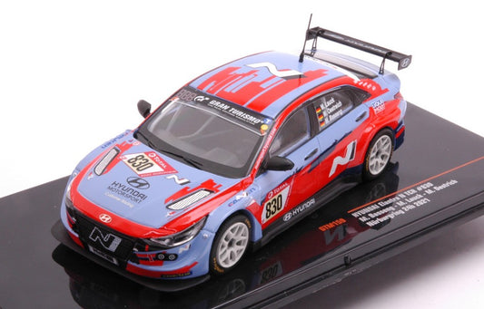 Ixo Model - HYUNDAI ELANTRA N TCR N.830 24H NURB.2021 BASSENG/LAUCK/OESTREICH 1:43 - Cod. GTM159