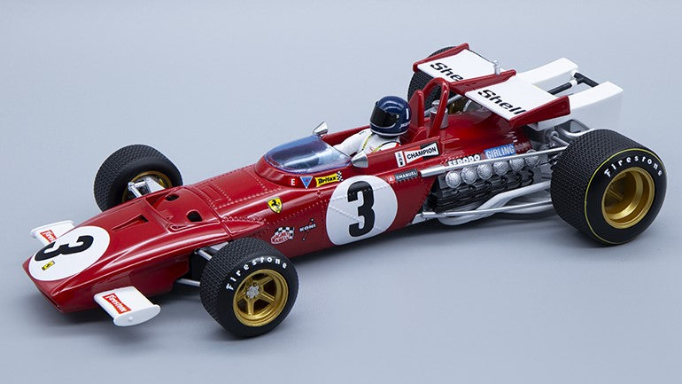 Tecnomodel - FERRARI 312B N.3 WINNER GP MEXICO 1970 J.ICKX W/DRIVER 1:18 - Cod. TMD18064D