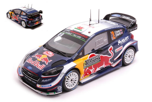 Ixo Model - FORD FIESTA WRC N.2 RED BULL RALLY MONTE CARLO 2018 EVANSW/BARRITT1:24 - Cod. 24RAL014B