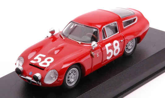 Best Model - ALFA ROMEO TZ 1 N.58 TARGA FLORIO 1964 BUSSINELLO-TODARO 1:43 - Cod. BT9067-2