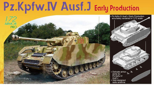 Dragon - PZ.KPFW.IV AUSF.J EARLY PRODUCTION KIT 1:72 - Cod. D7409