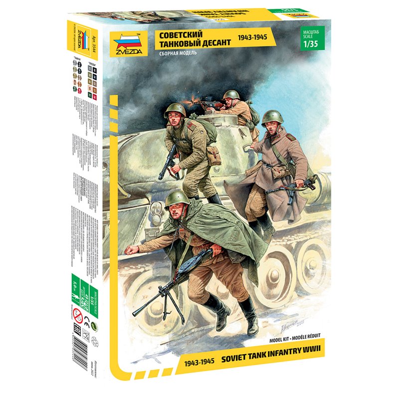 Zvezda - SOVIET TANK CREW KIT 1:35 - Cod. Z3544