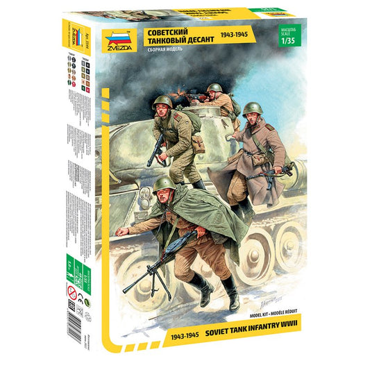 Zvezda - SOVIET TANK CREW KIT 1:35 - Cod. Z3544