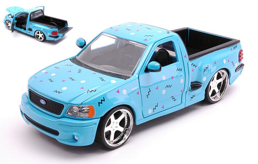 Jada Toys - FORD F-150 SVT LIGHTNING "I LOVE THE 90s" GLOSSY BLUE 1:24 - Cod. JADA31378