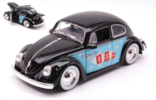 Jada Toys - VW BEETLE 1959 "I LOVE THE 50s" GLOSSY BLACK 1:24 - Cod. JADA31382