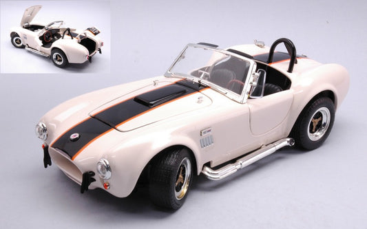 Lucky Die Cast - SHELBY COBRA 427 S/C 1964 CREAM W/BLACK STRIPES 1:18 - Cod. LDC92058CR