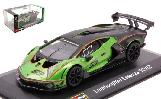 Burago - LAMBORGHINI ESSENZA SCV12 N.63 GREEN/BLACK 1:32 - Cod. BU41161