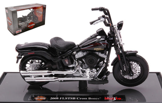 Maisto - HARLEY DAVIDSON FLSTSB CROSS BONES 2008 BLACK 1:18 - Cod. MI18867Z