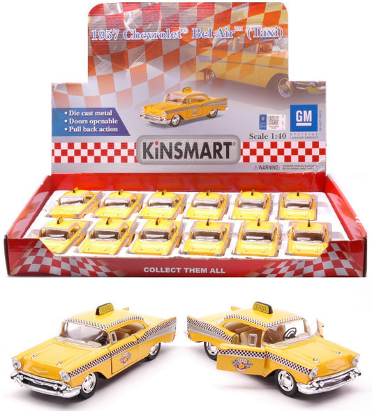 Kinsmart - CHEVROLET BEL AIR 1957 TAXI cm 12 (5360D) 1:40 - Cod. KT761