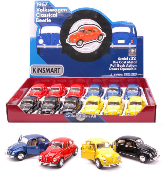 Kinsmart - VW CLASSICAL BEETLE 1967 COL.ASS.cm 12 (5057D) 1:32 - Cod. KT807