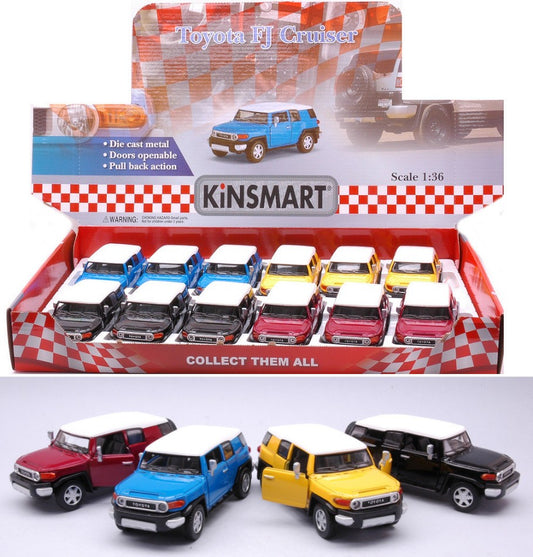 Kinsmart - TOYOTA FJ CRUISER COL.ASS.cm 12 (5343D) 1:36 - Cod. KT89113