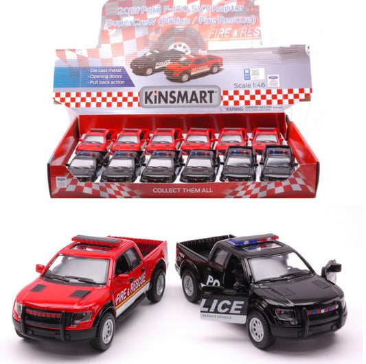 Kinsmart - FORD F-150 SVT RAPTOR SUPER CREW (POLICE/FIRE RESCUE) cm 12 1:46 - Cod. KT89999
