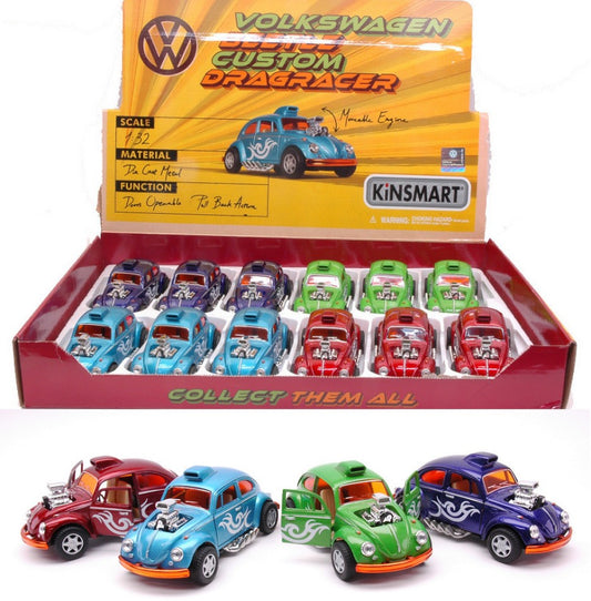 Kinsmart - VW BEETLE CUSTOM DRAGRACER 1967 COL.ASS.1:32 - Cod. KT5405D