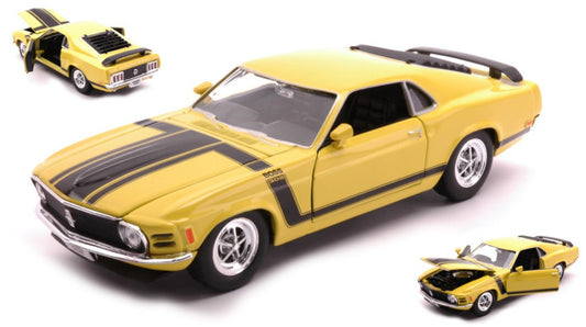 Welly - FORD MUSTANG BOSS 1970 YELLOW 1:24 - Cod. WE22088Y