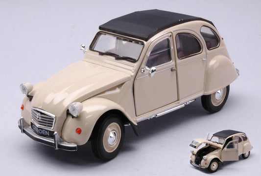 Welly - CITROEN 2 CV 1982 CREAM 1:24 - Cod. WE4009CR