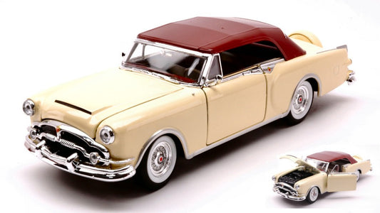 Welly - PACKARD CARIBBEAN SOFT TOP 1953 YELLOW CREAM 1:24 - Cod. WE4121
