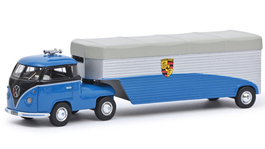 Schuco - VW T1 CONTINENTAL MOTORS BLUE/BLACK 1:64 - Cod. SH20015