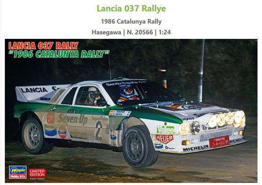Hasegawa - LANCIA 037 CATALUNYA RALLY 1986 KIT 1:24 - Cod. HA20566