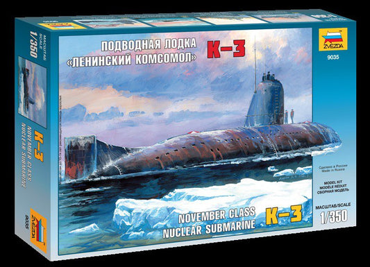 Zvezda - NUCLEAR SUBMARINE K-3 KIT 1:350 - Cod. Z9035