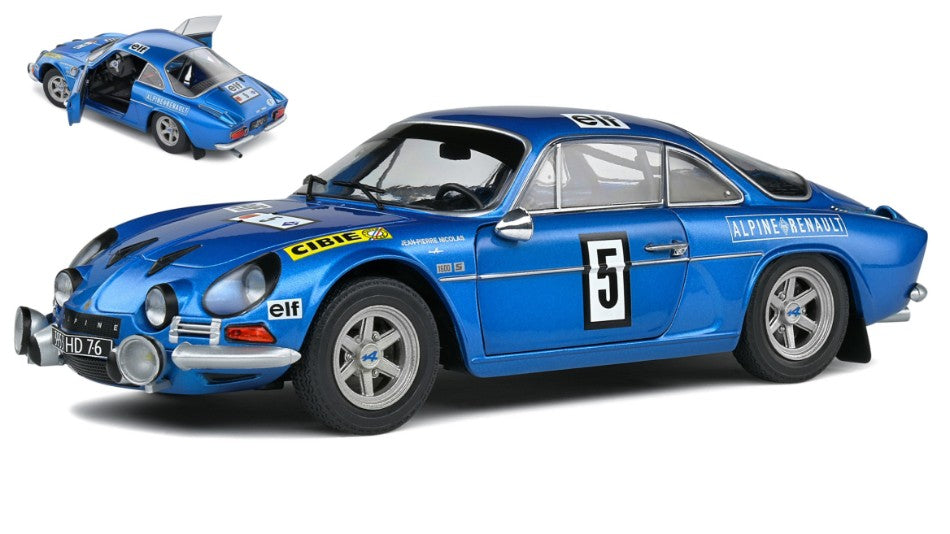 Solido - ALPINE A 110 1600S N.5 OLYMPIA RALLY 1972 NICOLAS/TODT 1:18 - Cod. SL1804205