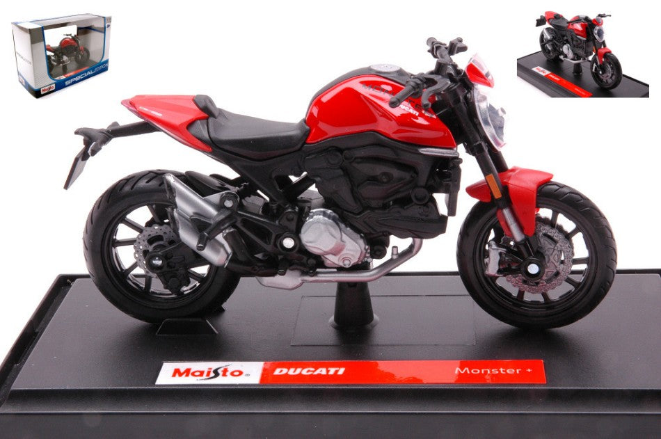 Maisto - DUCATI MONSTER + 2021 RED 1:18 - Cod. MI20131