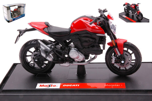 Maisto - DUCATI MONSTER + 2021 RED 1:18 - Cod. MI20131