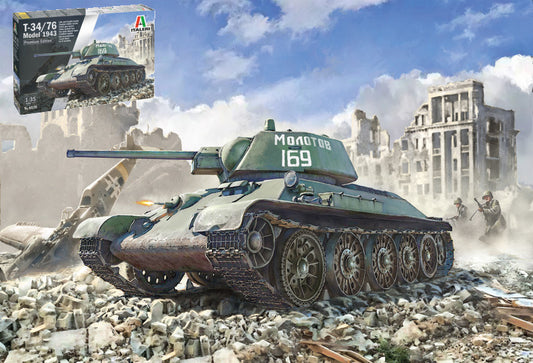 Italeri - T-34/76 MODEL 1943 KIT 1:35 - Cod. IT6570