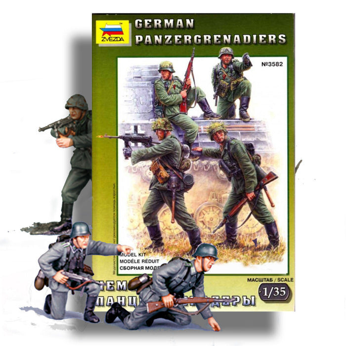 Zvezda - GERMAN PANZERGRENADIERS KIT 1:35 - Cod. Z3582