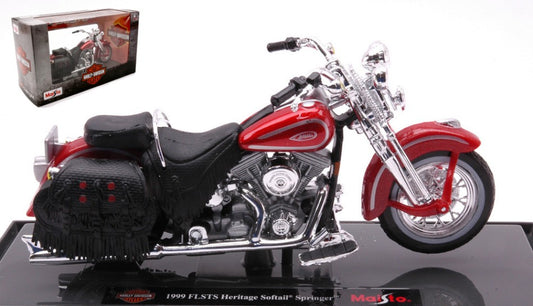 Maisto - HARLEY DAVIDSON FLSTS HERITAGE SOFTAIL SPRINGER 1999 AMARANT 1:18 - Cod. MI21906