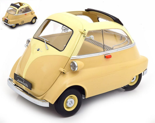 Kk Scale - BMW 250 ISETTA 1959 CREME/YELLOW 1:12 - Cod. KKDC120041