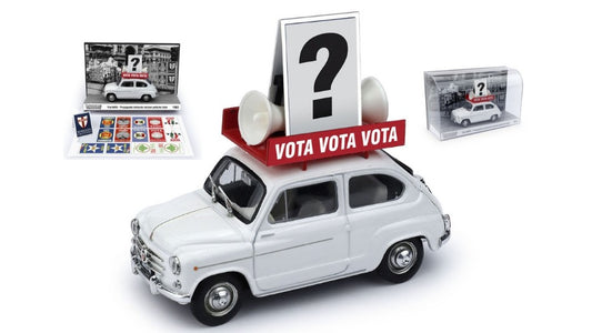 Brumm - FIAT 600D ELEZIONI POLITICHE ITALIA 1963 1:43 - Cod. BMS2216