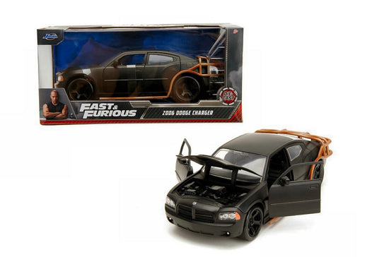 Jada Toys - DODGE CHARGER HEIST CAR FAST & FURIOUS BLACK 1:24 - Cod. JADA253203078