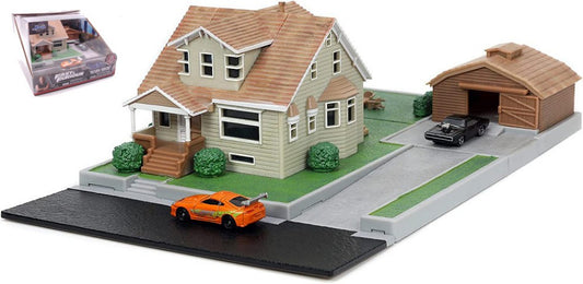 Jada Toys - NANO DOM'S HOUSE DIORAMA FAST & FURIOUS (CAR cm 4) - Cod. JADA253203081