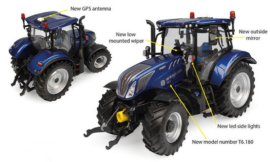 Universal Hobbies - NEW HOLLAND T6.180 BLUE POWER DYNAMIC COMMAND 1:32 - Cod. UH6362