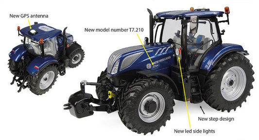 Universal Hobbies - NEW HOLLAND T7.210 BLUE POWER AUTO COMMAND 1:32 - Cod. UH6364