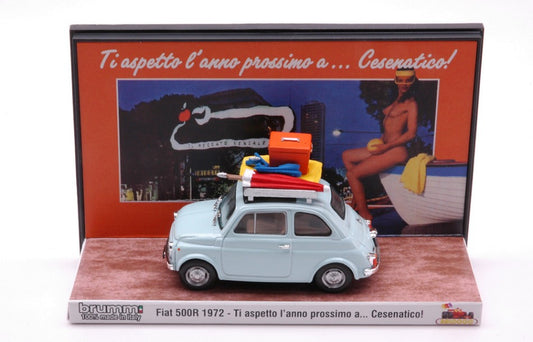 Brumm - FIAT 500R VACANZE ITALIANE CESENATICO "TI ASPETTO L'ANNO PROSSIMO" 1:43 - Cod. BMS2209N