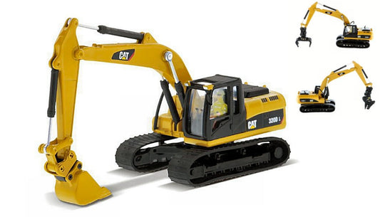 Diecast Master - CAT 320D L HYDRAULIC EXCAVATOR W/MULTIPLE WORK TOOLS 1:87 - Cod. DM85652