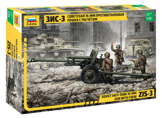 Zvezda - ZIS-3 WITH CREW KIT 1:35 - Cod. Z3671