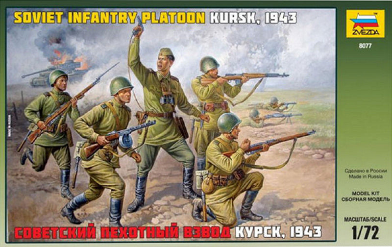 Zvezda - SOVIET INFANTRY WWII KIT 1:72 - Cod. Z8077