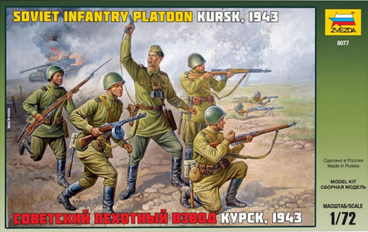 Zvezda - SOVIET INFANTRY WWII KIT 1:72 - Cod. Z8077