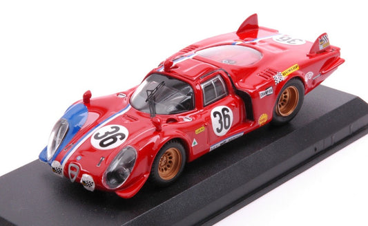 Best Model - ALFA ROMEO 33.2 N.36 52th LM 1969 PILETTE- SLOTEMAKER 1:43 - Cod. BT9351