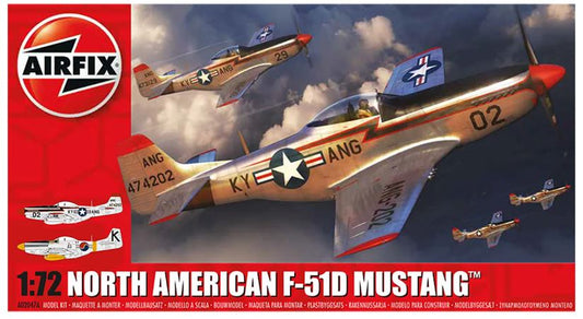 Airfix - NORTH AMERICAN F-51D MUSTANG KIT 1:72 - Cod. A02047A