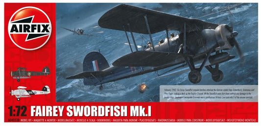 Airfix - FAIREY SWORDFISH MK 1 CHANNEL DASH 80th KIT 1:72 - Cod. A04053B