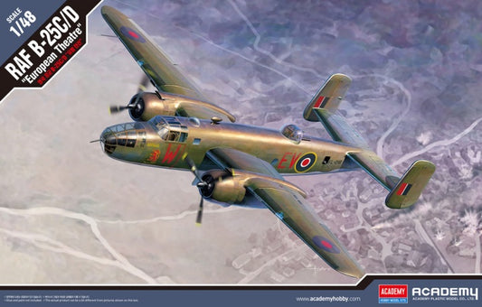 Academy - RAF B-25C/D EUROPEAN THEATRE KIT 1:48 - Cod. ACD12339