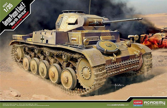 Academy - GERMAN PANZER II AUSF.F NORTH AFRICA KIT 1:35 - Cod. ACD13535