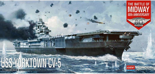 Academy - USS YORKTOWN CV-5 BATTLE OF MIDWAY KIT 1:700 - Cod. ACD14229