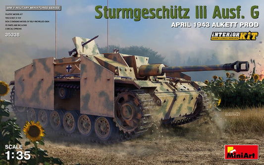 Miniart - STURMGESCHUTZ III AUSF.G APRIL 1943 KIT 1:35 - Cod. MIN35338