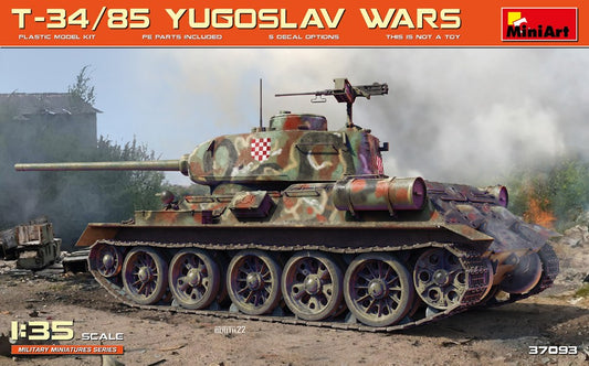 Miniart - T-34/85 YUGOSLAV WARS KIT 1:35 - Cod. MIN37093