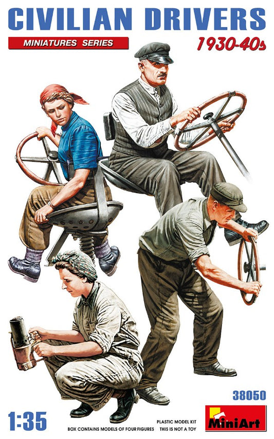 Miniart - CIVILIANS DRIVERS 1930-40s KIT 1:35 - Cod. MIN38050