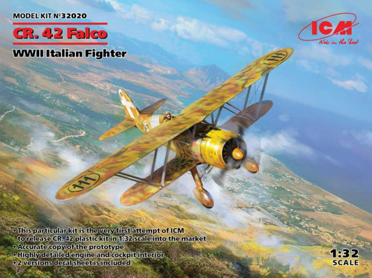 Icm - CR.42 FALCO WWII ITALIAN FIGHTER KIT 1:32 - Cod. ICM32020